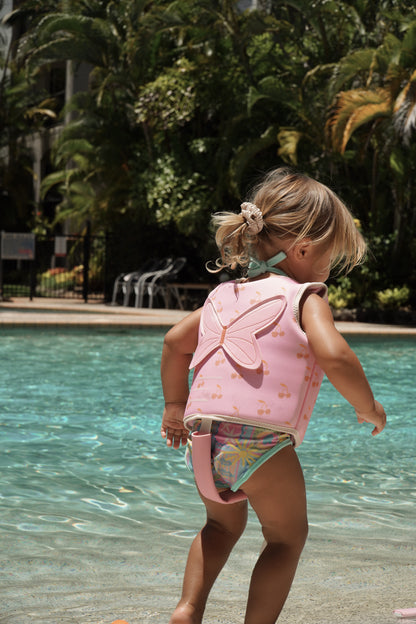 Kids Swim Vest 1-2 Cotton Candy Cherry