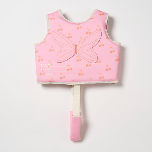 Kids Swim Vest 2-3 Cotton Candy Cherry
