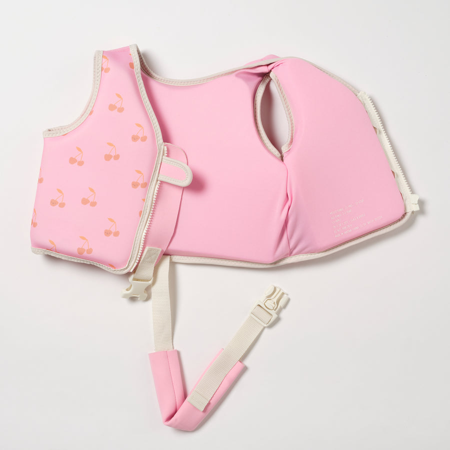 Kids Swim Vest 2-3 Cotton Candy Cherry