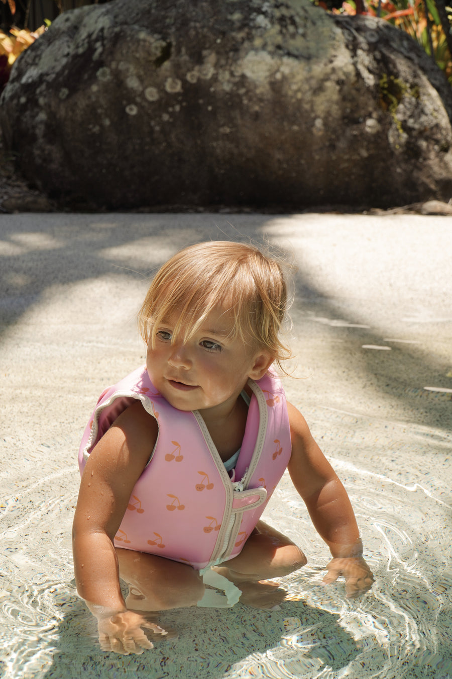 Kids Swim Vest 2-3 Cotton Candy Cherry