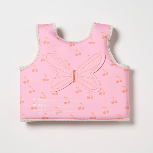 Kids Swim Vest 3-6 Cotton Candy Cherry
