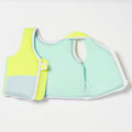 Salty the Shark Swim Vest 3-6 Aqua Neon Yellow