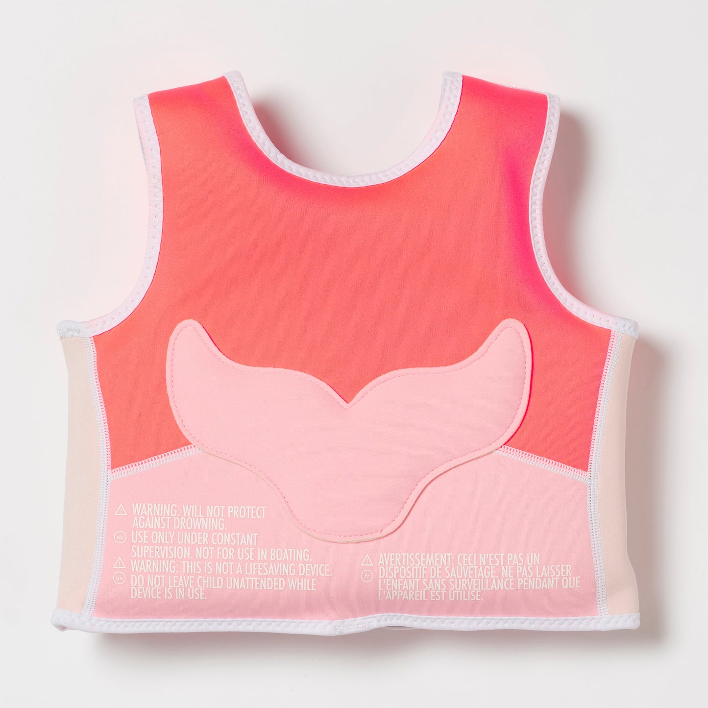 Melody the Mermaid Swim Vest 1-2 Neon Strawberry