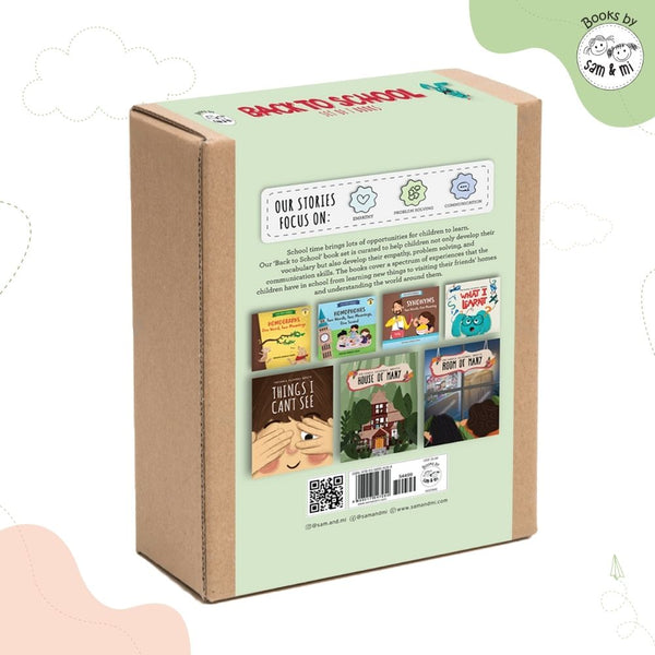 Back to School book set for preschoolers (Set of 7)