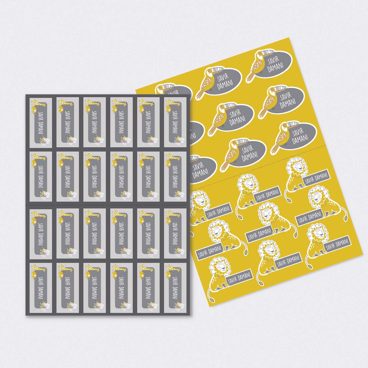 Sticker Sheet - Set of 2 - A4 Size