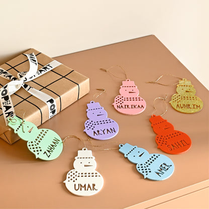 Personalised Ornament Xmas Shape | Snowman