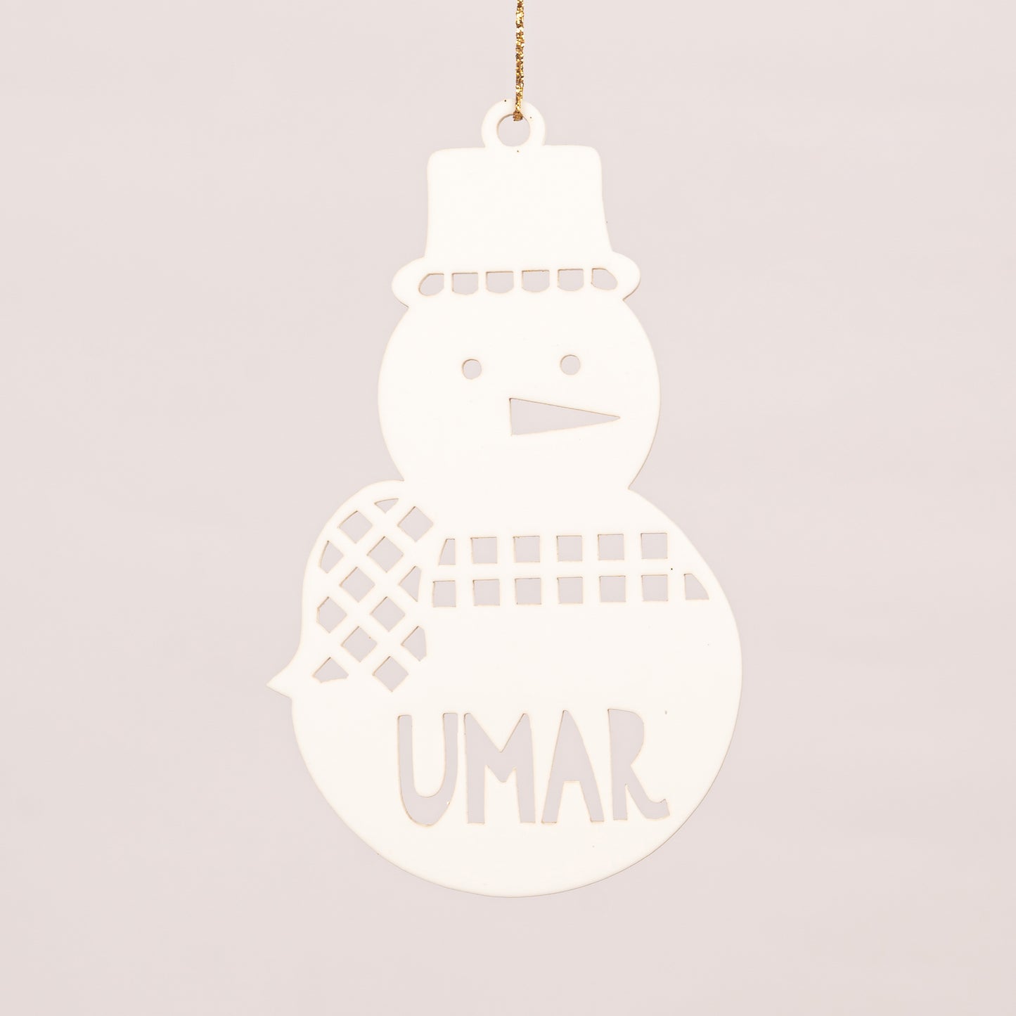 Personalised Ornament Xmas Shape | Snowman