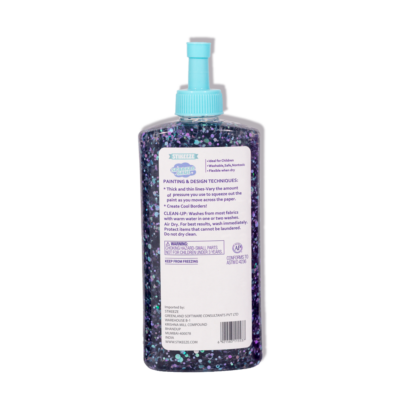 Stikeeze Sparkle Confetti Glue | Midnight Bloom| 266ml