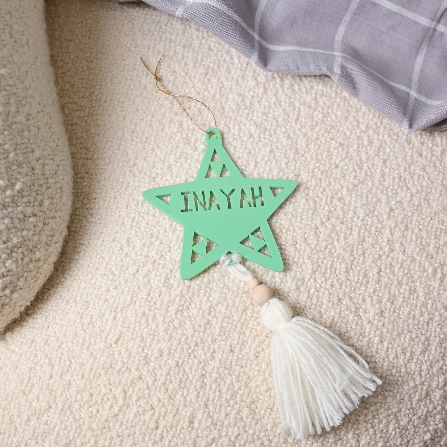 Personalised Tree Ornament | Tassel Star