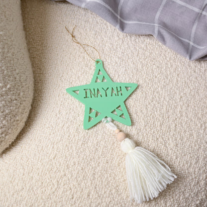 Personalised Tree Ornament | Tassel Star