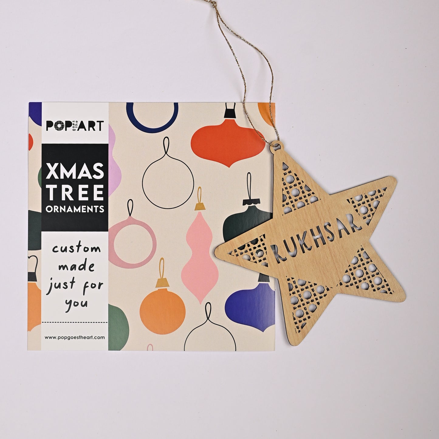 Personalised Tree Ornament | Rattan Star