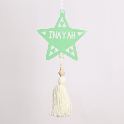 Personalised Tree Ornament | Tassel Star