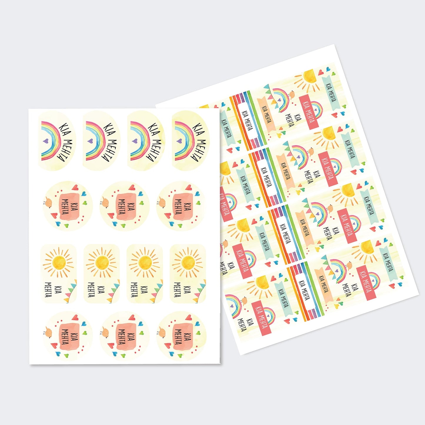 Sticker Sheet - Set of 2 - A4 Size