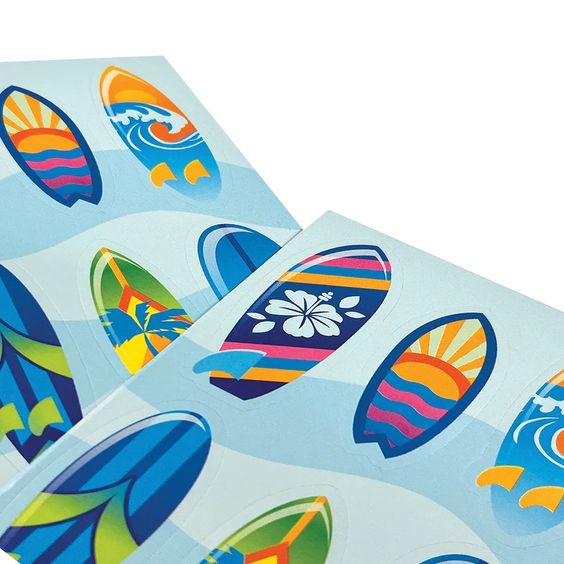 Stickiville Stickers: Surf's Up - Skinny (2 Sheets)