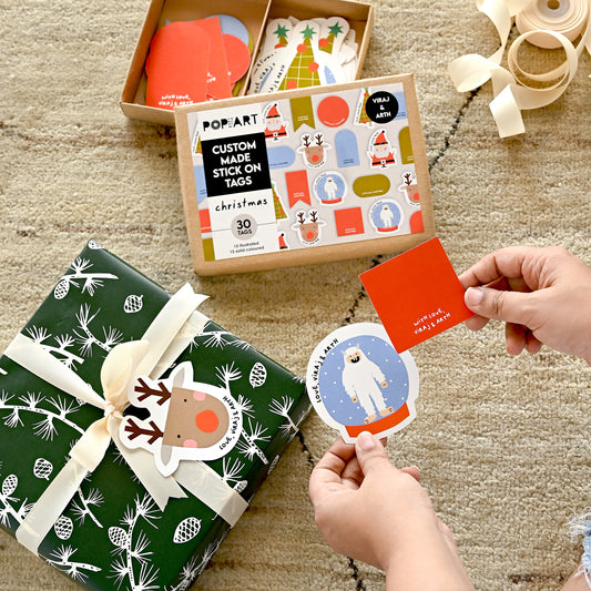 Stick On Tags | Christmas