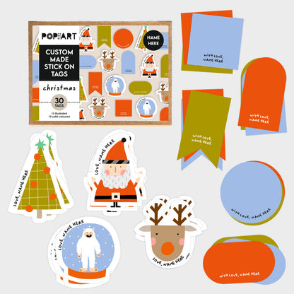 Stick On Tags | Christmas