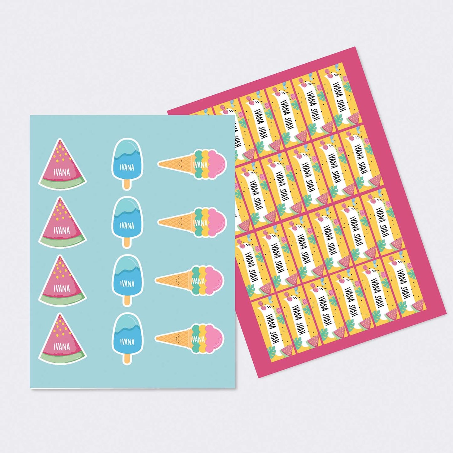Sticker Sheet - Set of 2 - A4 Size