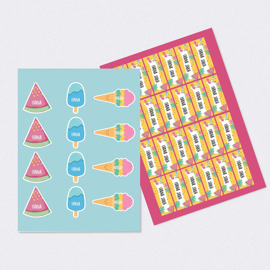 Sticker Sheet - Set of 2 - A4 Size