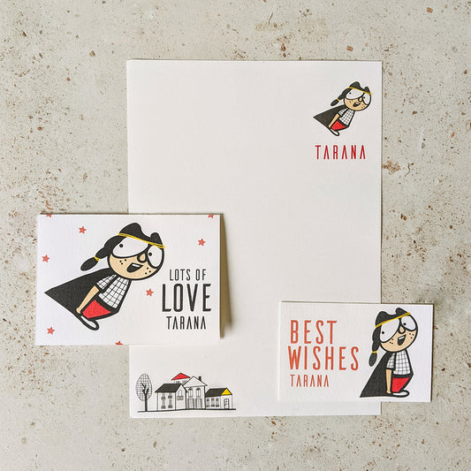 KIT - Personalised Stationery Set - Supergal