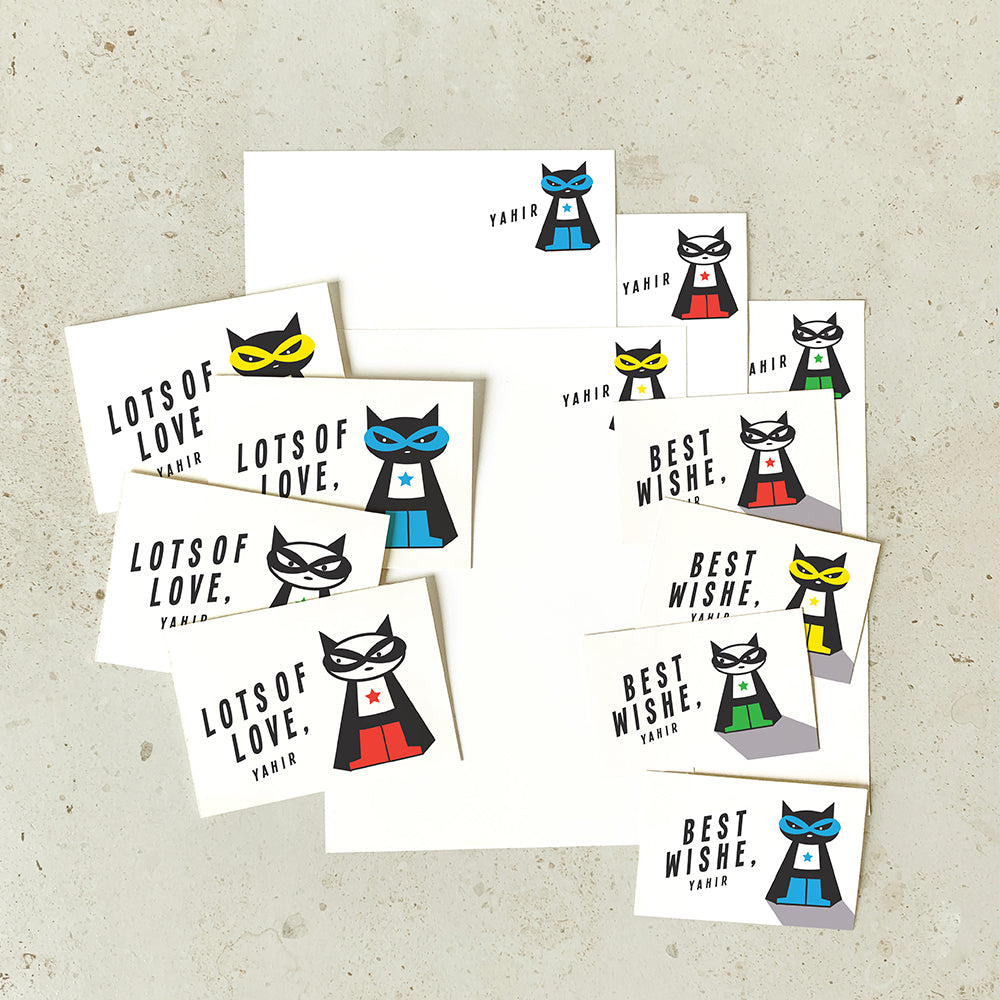 KIT - Personalised Stationery Set - Supermeow