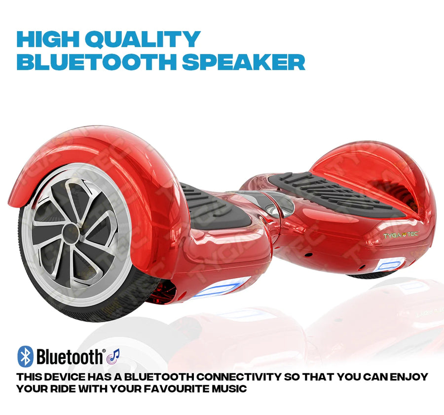 Tygatec T1 ECO - Self Balancing Electric Hoverboard (Red Color)