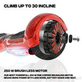 TYGATEC T2 + Auto Balancing Hoverboard App Connectivity - Red