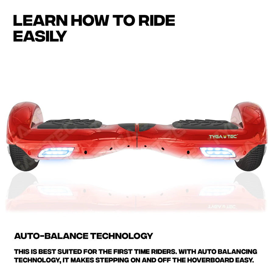 TYGATEC T2 + Auto Balancing Hoverboard App Connectivity - Red