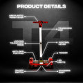 TYGATEC T4 Self Balancing Hoverboard with Handle (Red Fire)