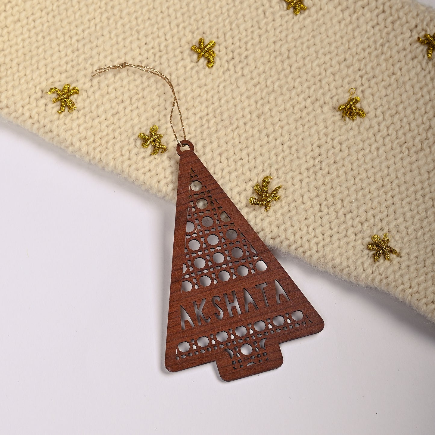 Personalised Tree Ornament | Rattan Tree