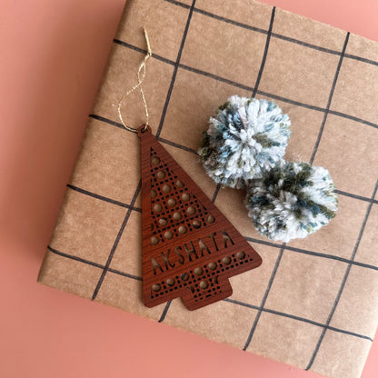 Personalised Tree Ornament | Rattan Tree