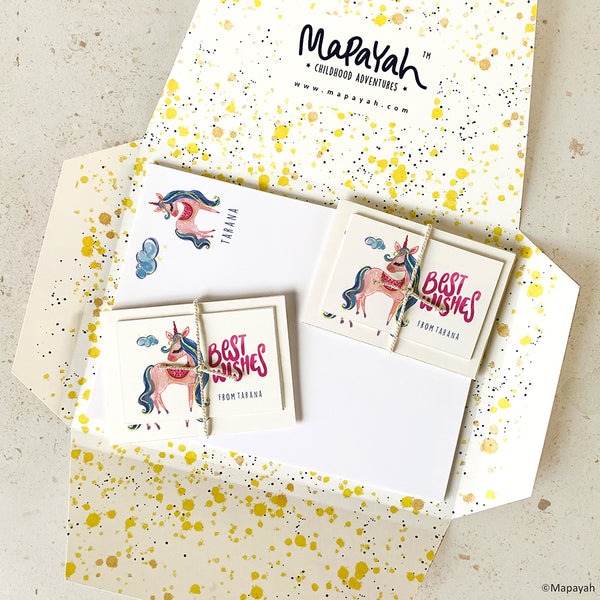 KIT - Personalised Stationery Set - Unicorn