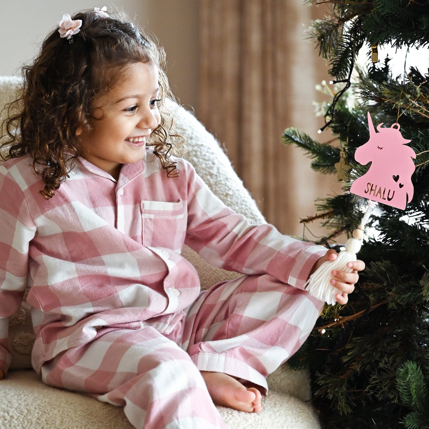 Personalised Tree Ornament | Tassel Unicorn