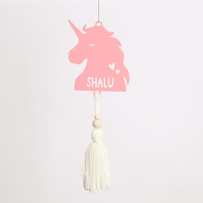 Personalised Tree Ornament | Tassel Unicorn