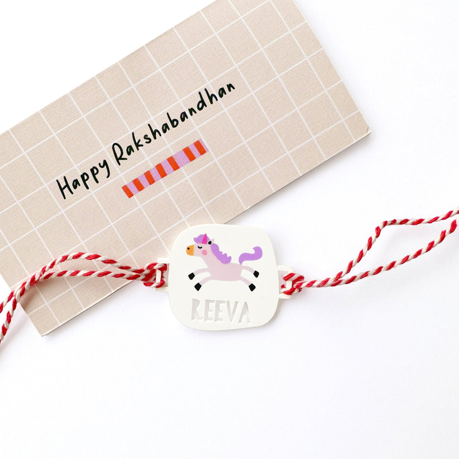 Personalised Name Rakhi | UNICORN PRINT
