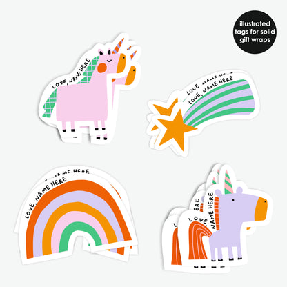 Stick On Tags | Unicorns