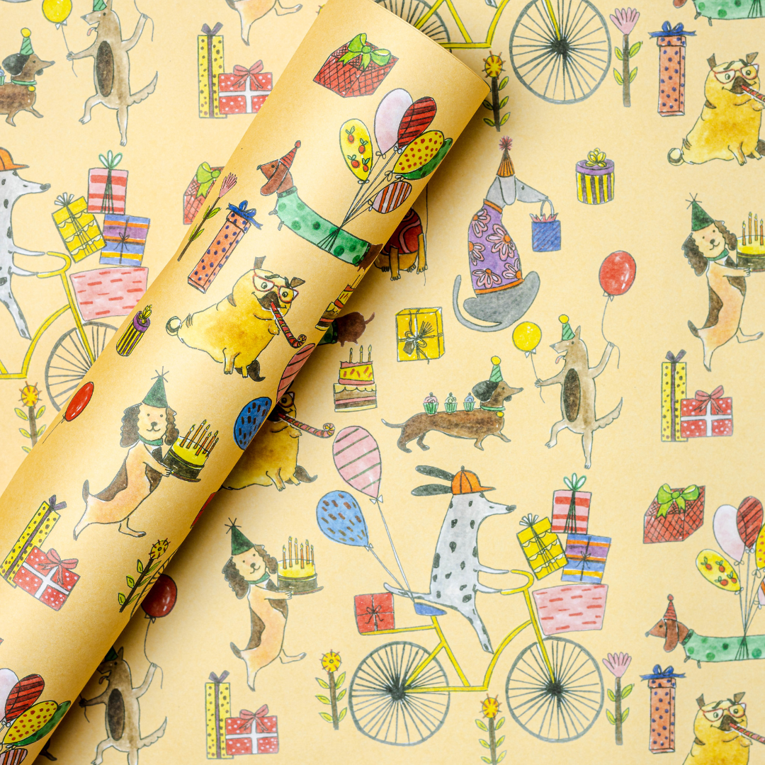 Gift Wrap | Paw-rty Time - Set of 8