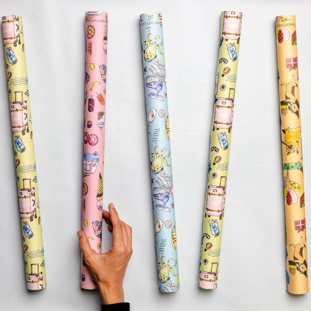Gift Wrap | All Prints - 4 Designs x 2 Each | 8 Sheets
