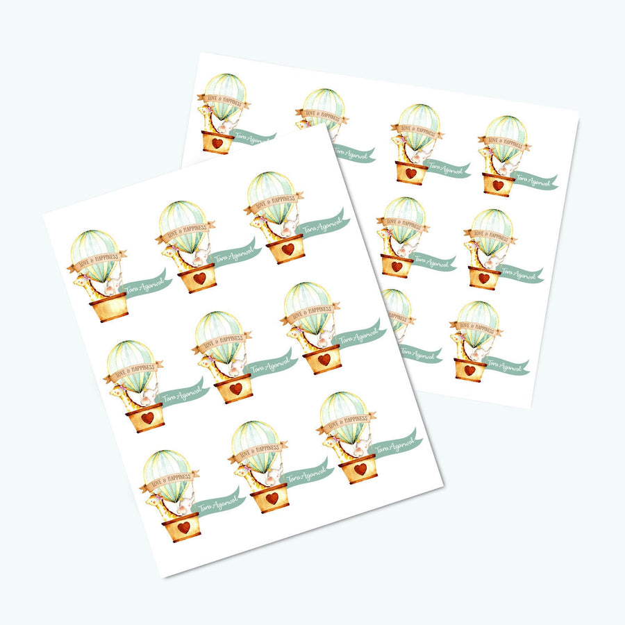 Personalised Sticker Sheet - Set of 2 | Waterproof