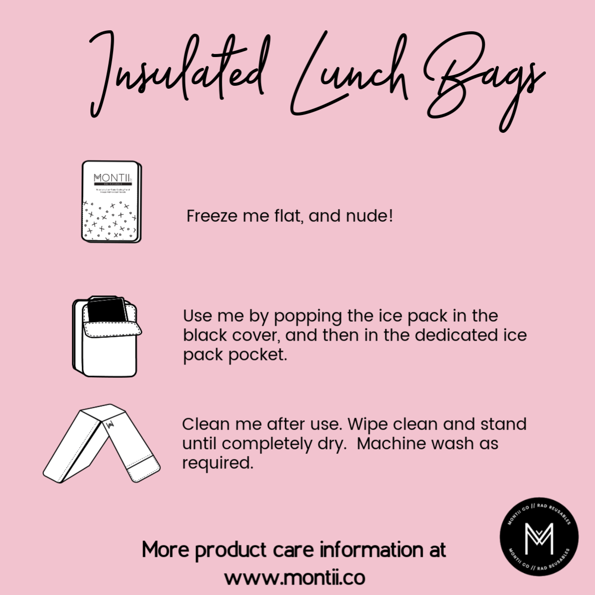 MontiiCo Large Insulated Lunch Bag - Enchanted