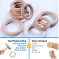 Playbox Infant Wooden Teether, Baby Teething Toys Silicone Teethers Bpa Free Silicone Rudder With Wooden Ring Soothe Babies Gums (Bright)