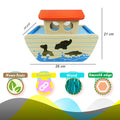 Playbox Wild Cruise Wooden Animal Ark Toy, Educational Animal Transport Ship, Noah's Ark Inspired Toy Set, Animal Adventure Wooden Toy, Imaginative Play Ark with Animals, Creative Animal Ship Playset