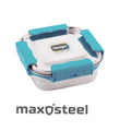 Veigo Maxosteel Medium Lunch Box - Aqua Blue+Pink | Limited Edition