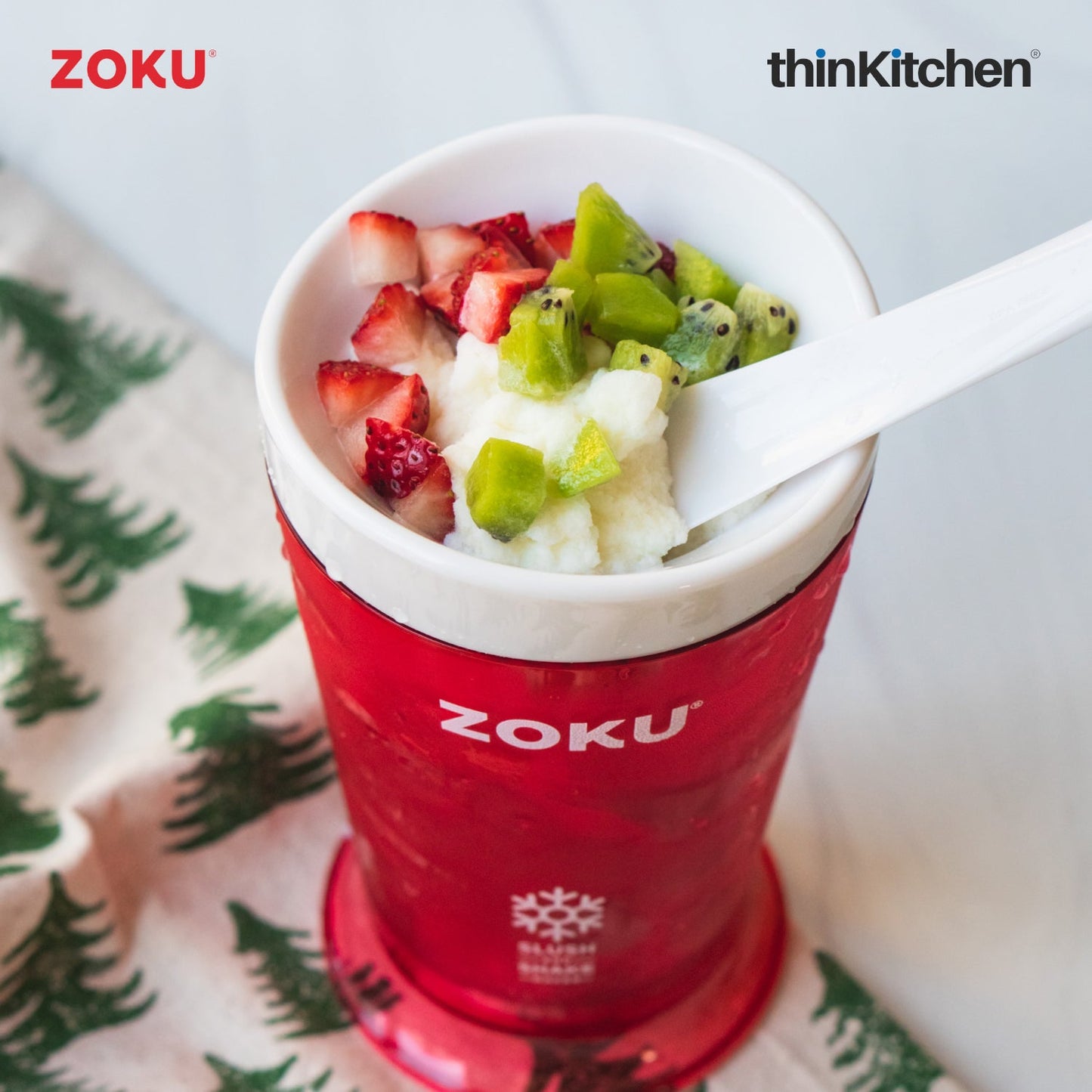 thinKitchen™ Zoku Red Slush/Shake Maker, 240ml