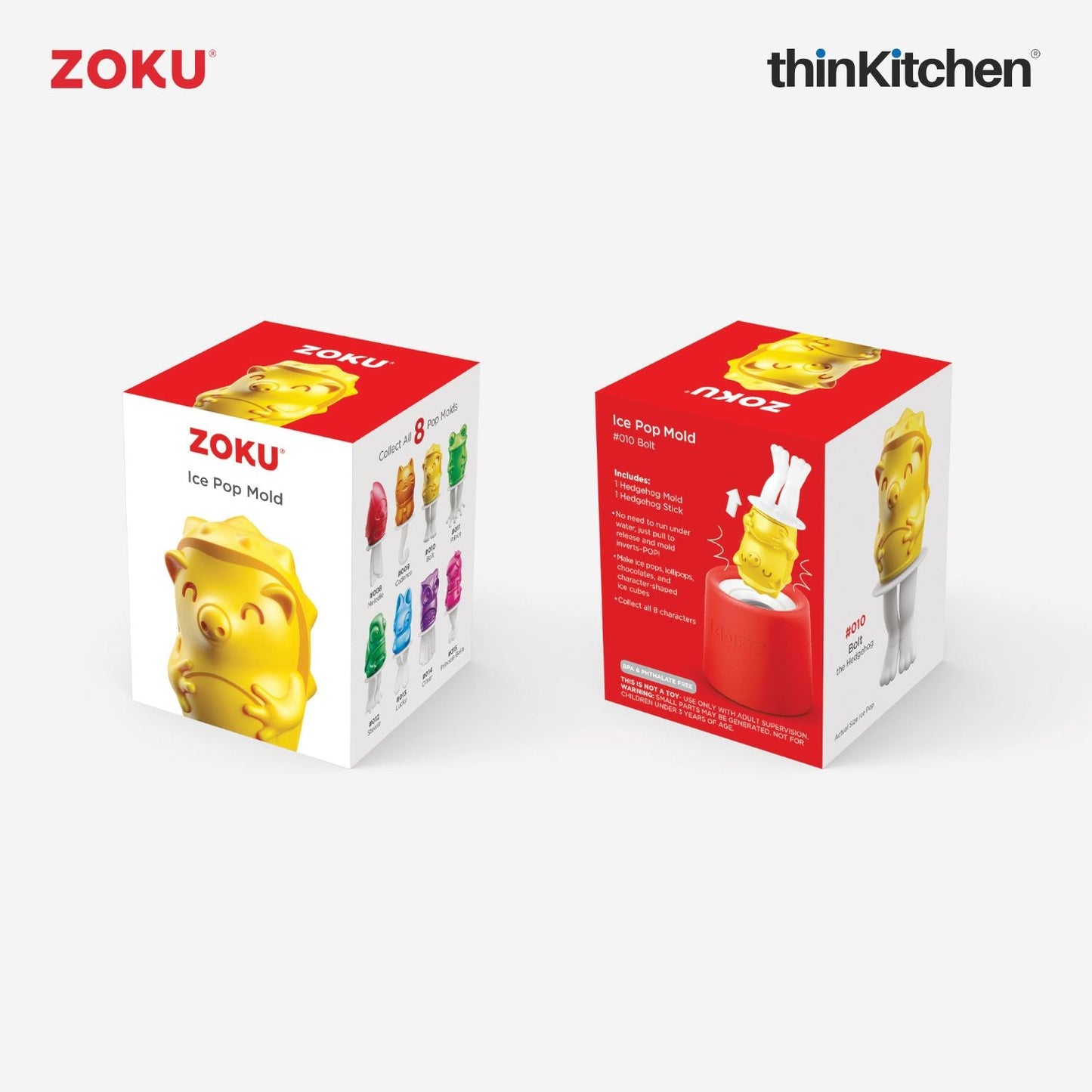 thinKitchen™ Zoku Hedgehog Ice Pop Mold