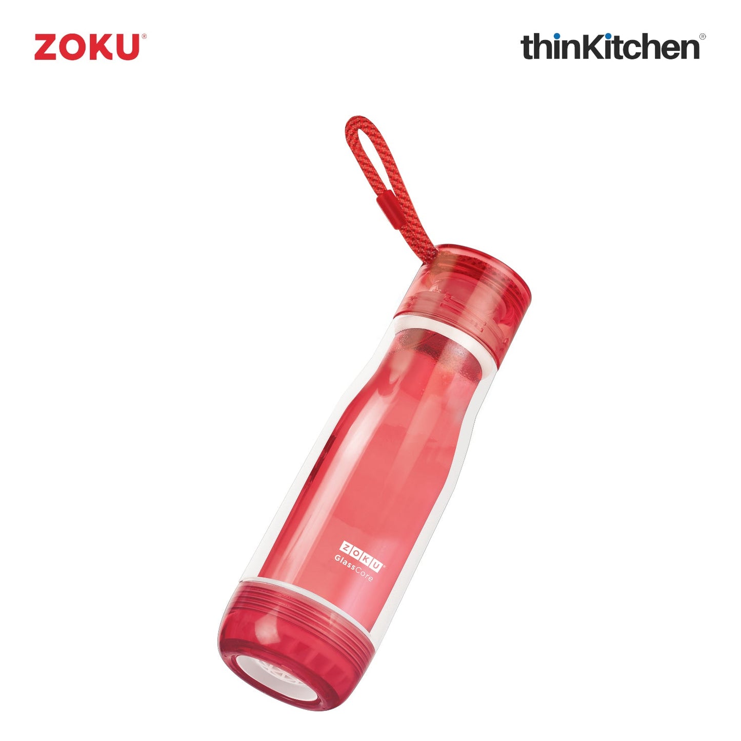 thinKitchen™ Zoku Red Everyday Outer Core Bottle, 475ml