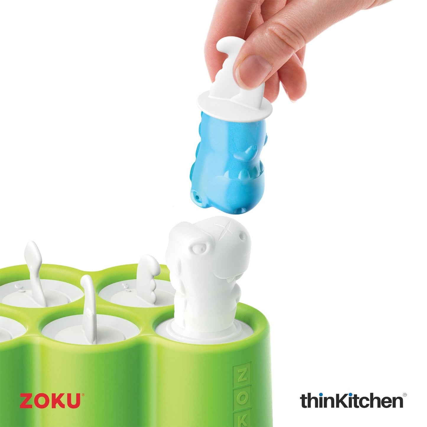 thinKitchen™ Zoku Dinosaur Pop Mold (6 pop)