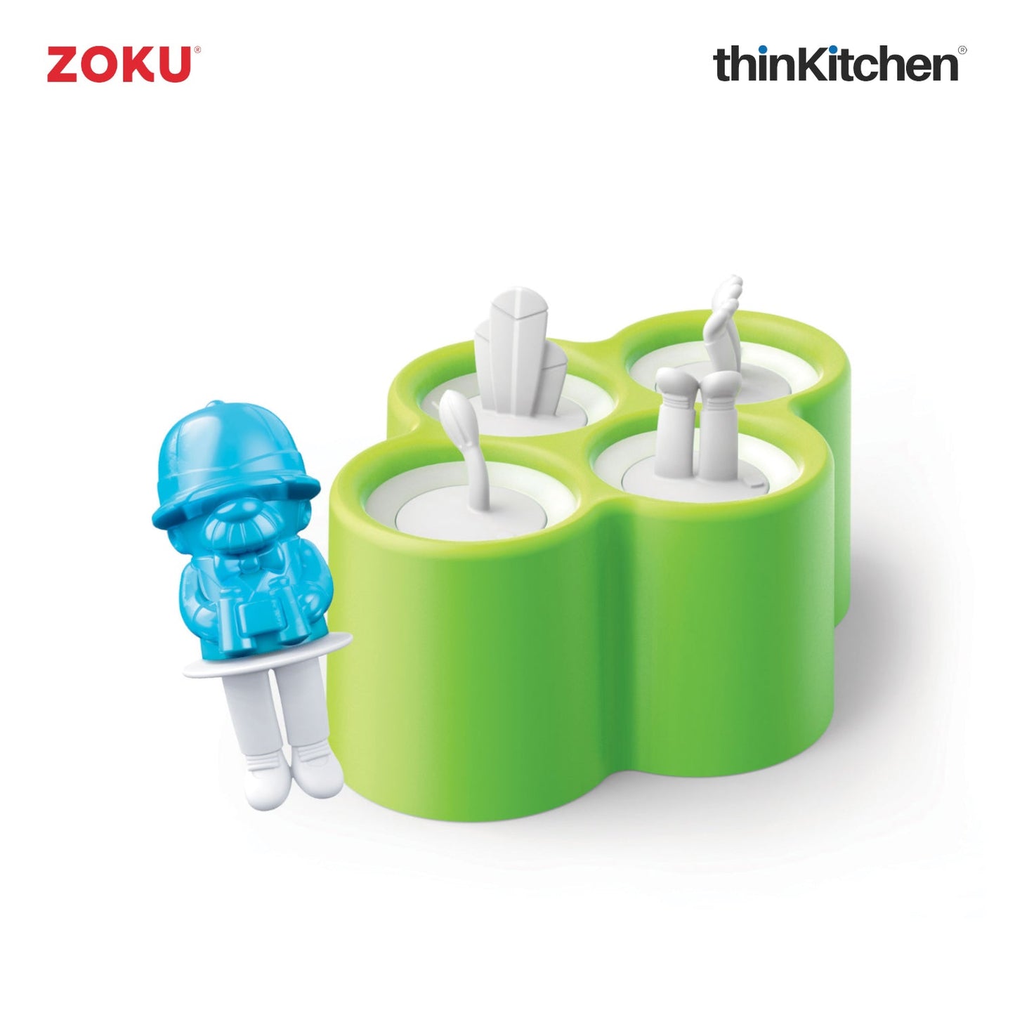 thinKitchen™ Zoku Safari Pop Mold (4 pop)