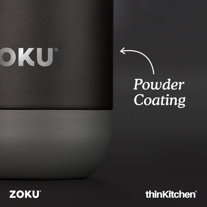 thinKitchen™ Zoku Stainless Steel Bottle, Black, 500ml