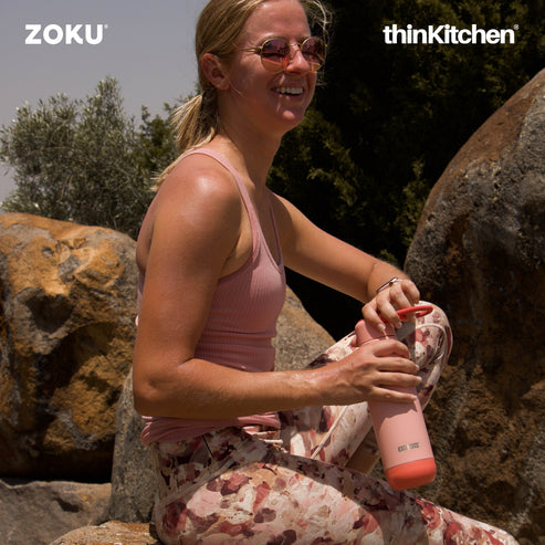 thinKitchen | Zoku Coral Stainless Steel Bottle