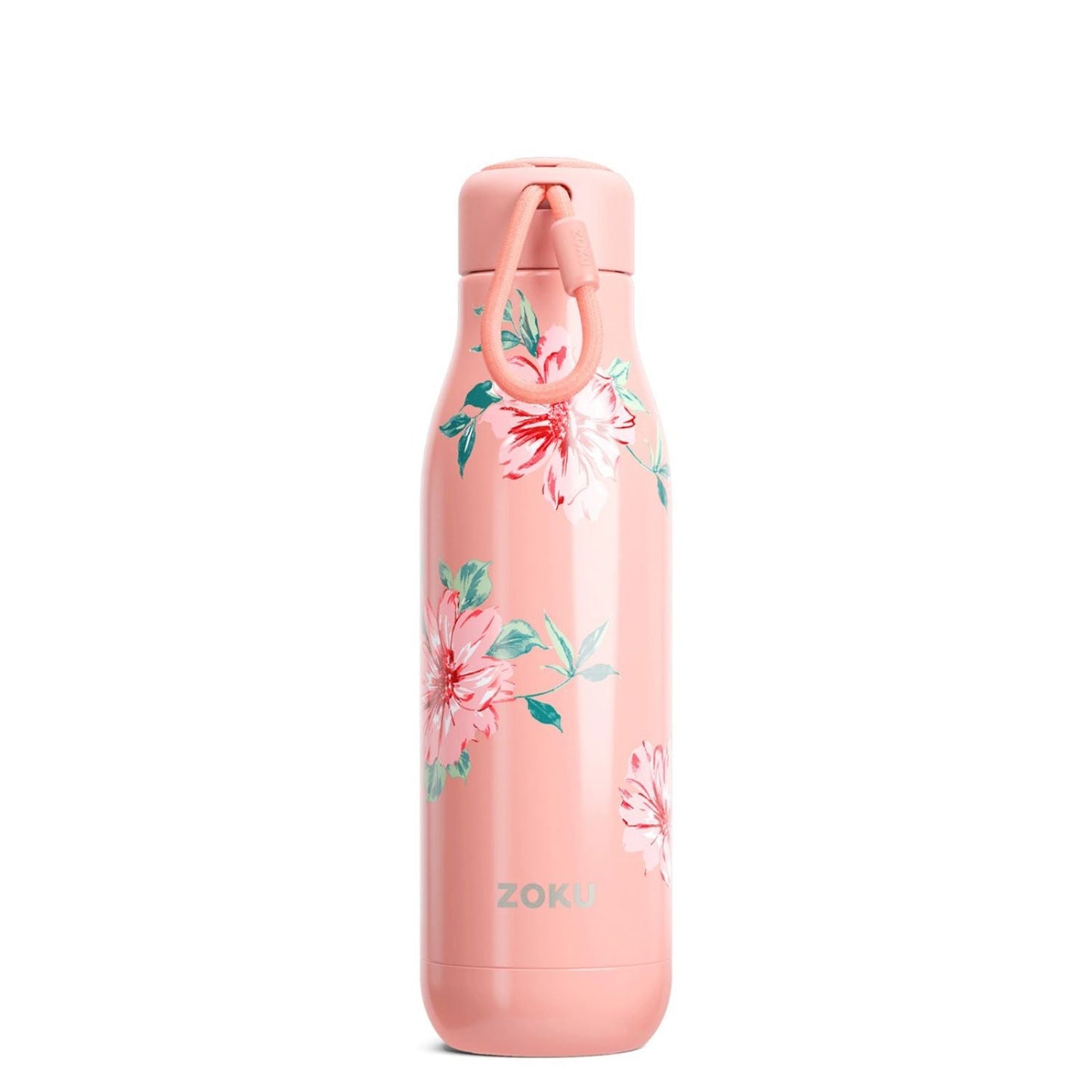 thinKitchen™ Zoku Stainless Steel Rose Petal Bottle, Pink, 750ml